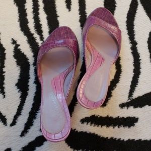 Kenneth Cole wedge mules